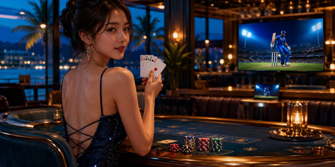 Người mẫu Việt Nam đang chơi poker